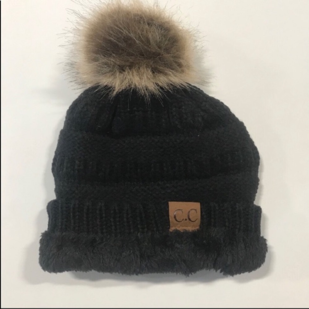 2 CC POM STYLE BEANIES - Picture 10 of 10